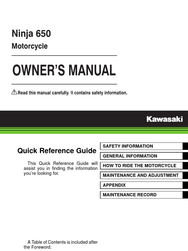 2018 Kawasaki Ninja 650 72898 PDF | PDF | Exhaust Gas