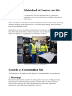 Records to be Maintained at Construction Site.docx