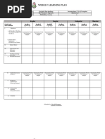 Weekly Learning Plan