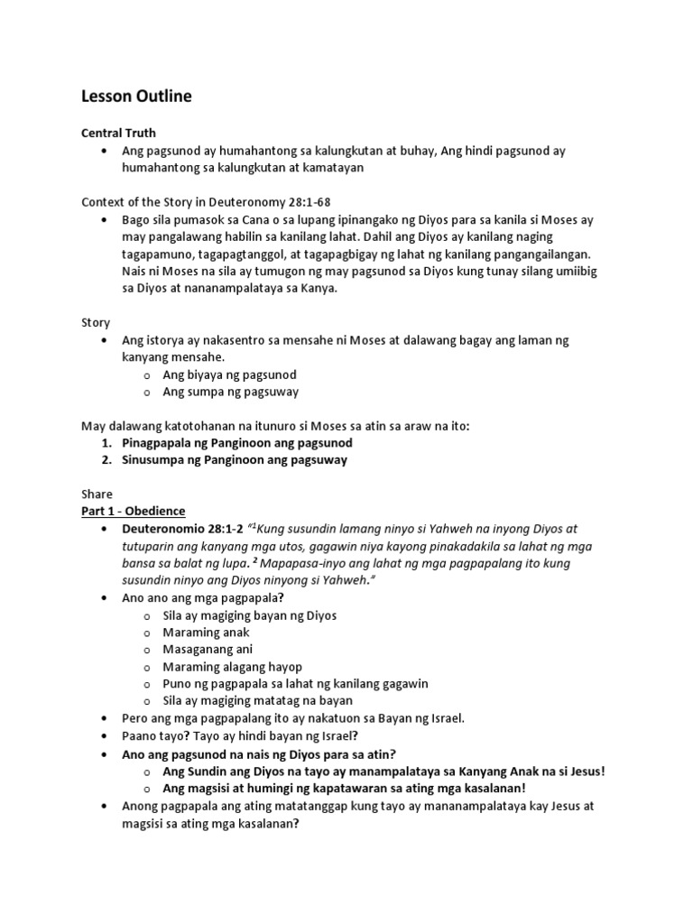 Awana - Lesson 2 | PDF