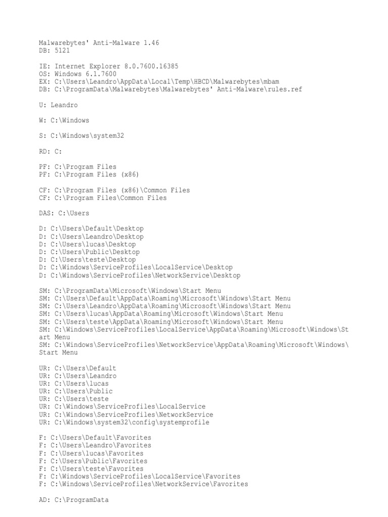 Mbam Info Pdf Microsoft Windows Internet Explorer