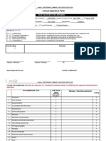 Annual Appraisal Form - Operations
