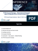 FTTH Council Europe – Panorama & Forecast Market at September 2018 & Forecast by 2020 & 2025