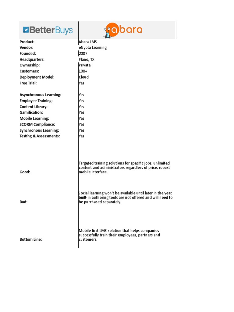 LMS Comparison Guide | PDF | Cloud Computing | Software As A Service