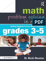 Math Problem Solving in Action - Getting Students To Love Word Problems, Grades 3-5 PDF