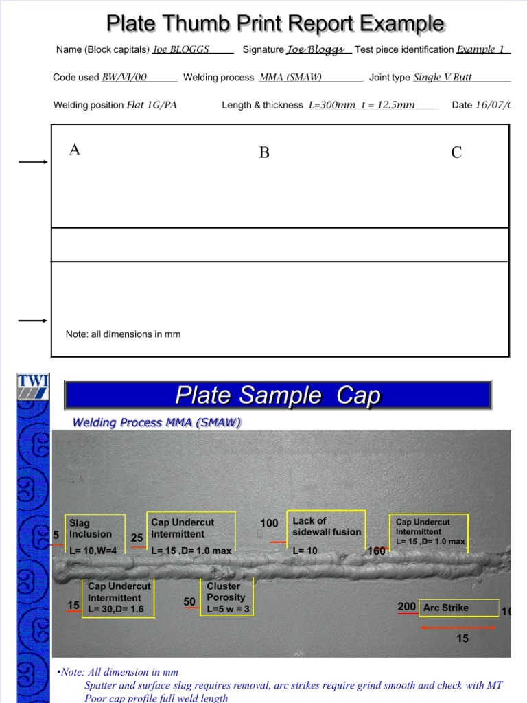 CSWIP 3.1 Practical Exam Report Guide | PDF | Welding | Construction