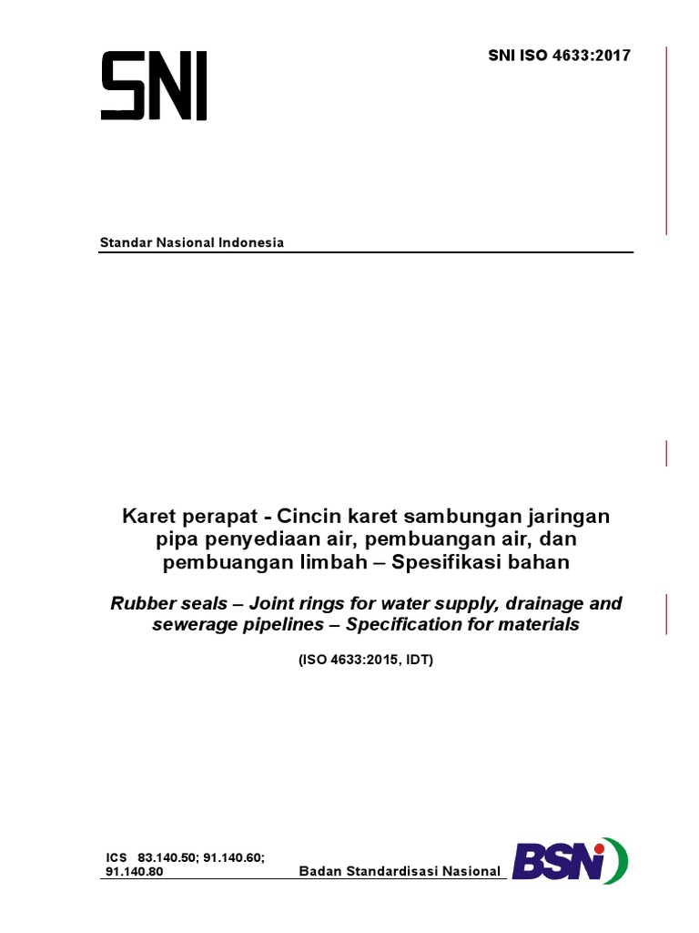 Sni Sni Iso 4633 2017 PDF | PDF