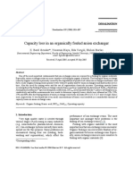 Capacity Loss in An Organically Fouled A