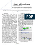 Conversion of Sound To Electric Energy PDF