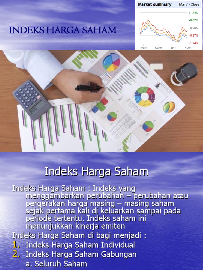 Bab VI Indeks Harga Saham | PDF | Bisnis | Pengelolaan Keuangan & Uang