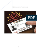 Constitutional Validity of Aadhar Card
