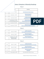 Kindness Champions Fellowship Roadmap