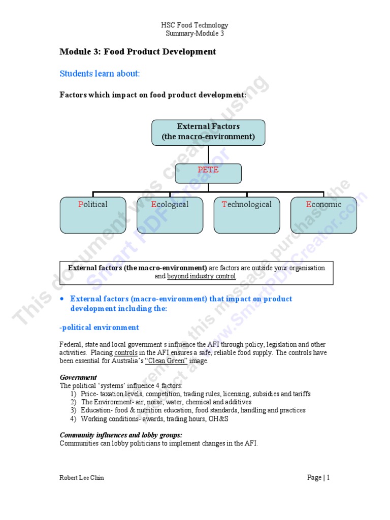 Food Product Development Overview | PDF | Foods | Marketing