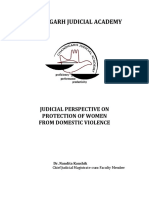 Judicial Perspective On Protection of Women From Domestic Violence 03.07.2019 PDF