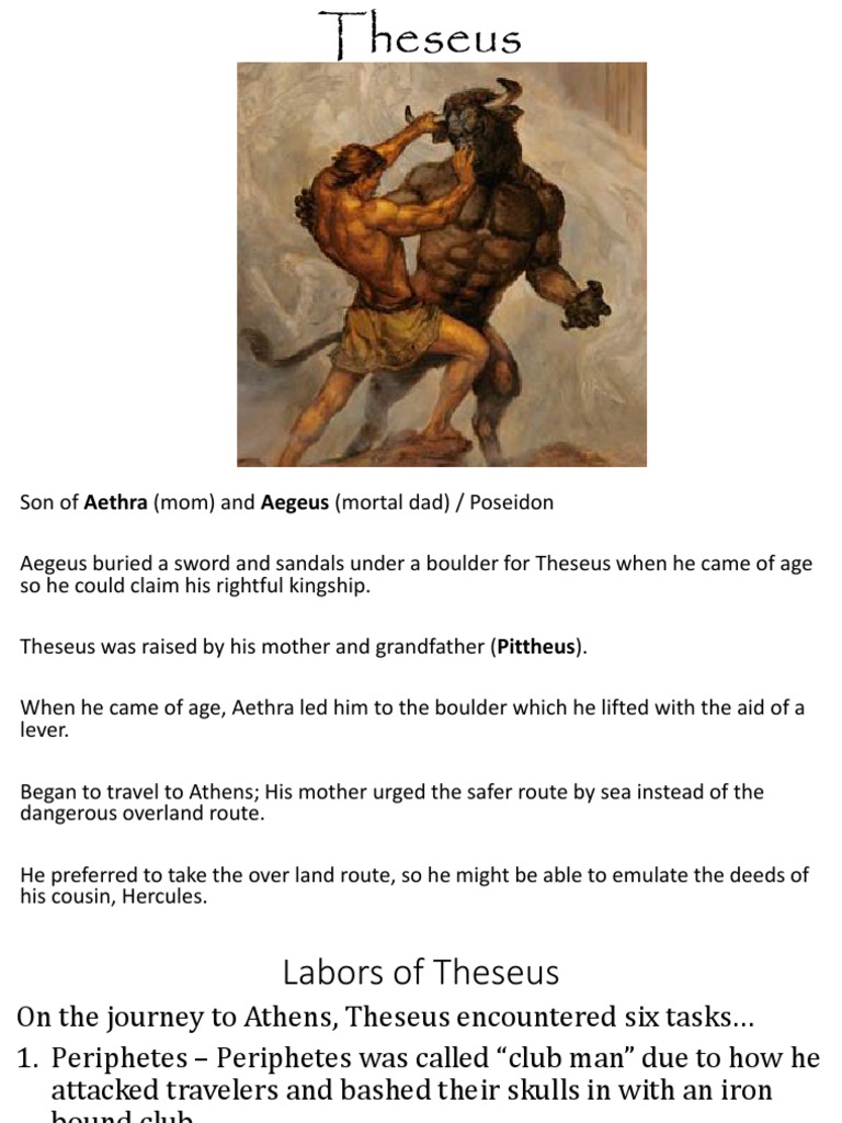 Theseus | PDF | Theseus | Minotaur