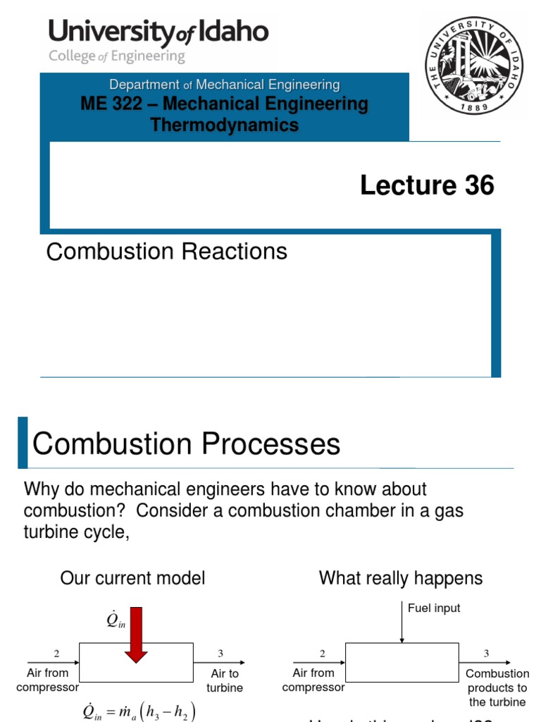 Combustion Reactions in Thermodynamics | PDF | Stoichiometry | Combustion