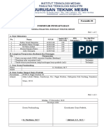 Formulir Pendaftaran Kerja Praktek (Baru) - 1