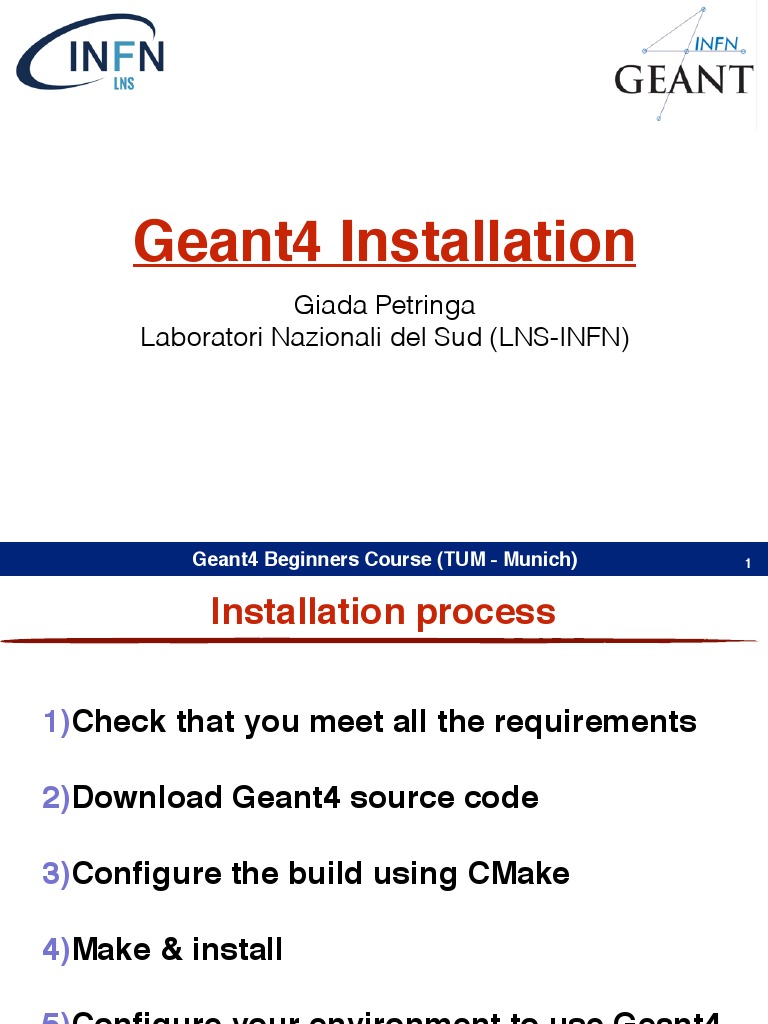 Geant4 Installation Guide | PDF | Linux Distribution | Operating System ...