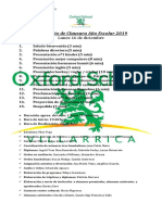 Pauta y Tareas Acto Clausura 2019 Oxford School PDF