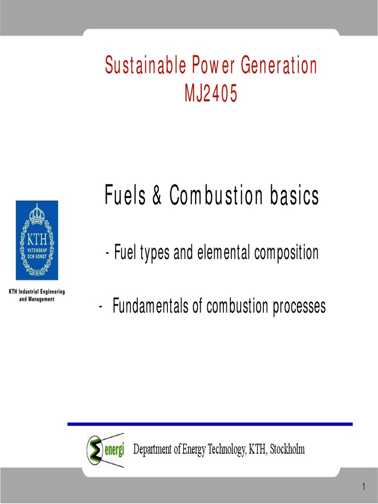 Fuels & Combustion Basics PDF Download Free PDF Combustion Fuels