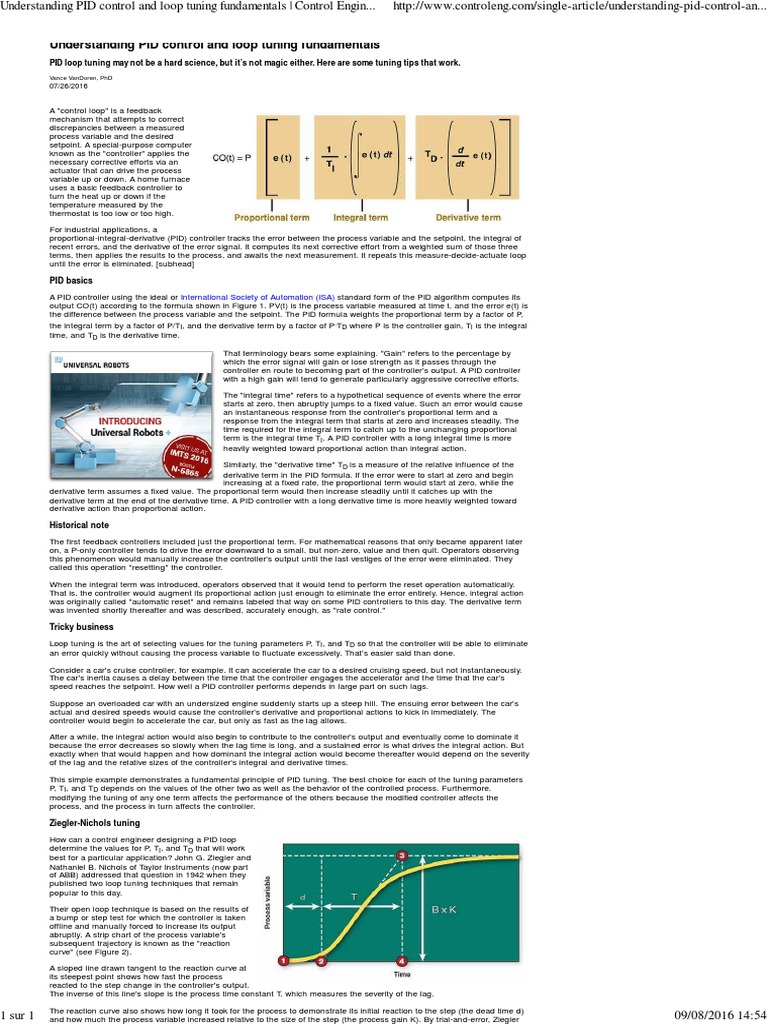 PID Control and Loop Tuning Basics | PDF | Control Theory | Systems ...