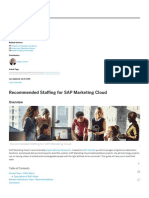 CX Works - Recommended Staffing For SAP Marketing Cloud