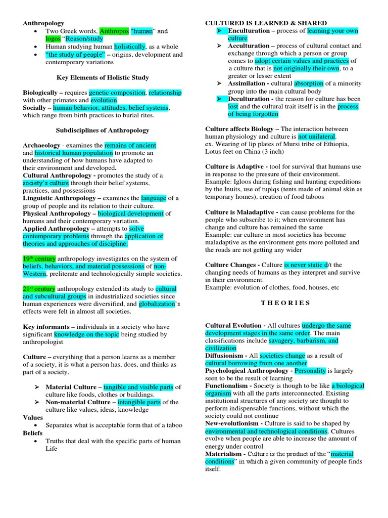 Anthropology and Sociology | PDF | Sociology | Deviance (Sociology)