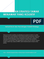 Serikat Dan Strategi Tawar Menawar Yang Kolektif