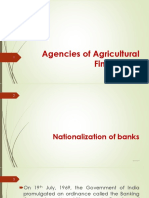 Agencies of Agricultural Finance - II