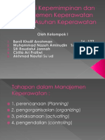 Aplikasi Kepemimpinan Dan Manajemen Keperawatan Dalam Asuhan Keperawatan