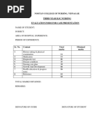 Case Presentation Formate