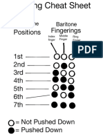 Baritone Fingering Cheat Sheet PDF