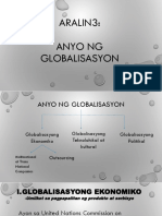 3 Anyo NG Globalisasyon