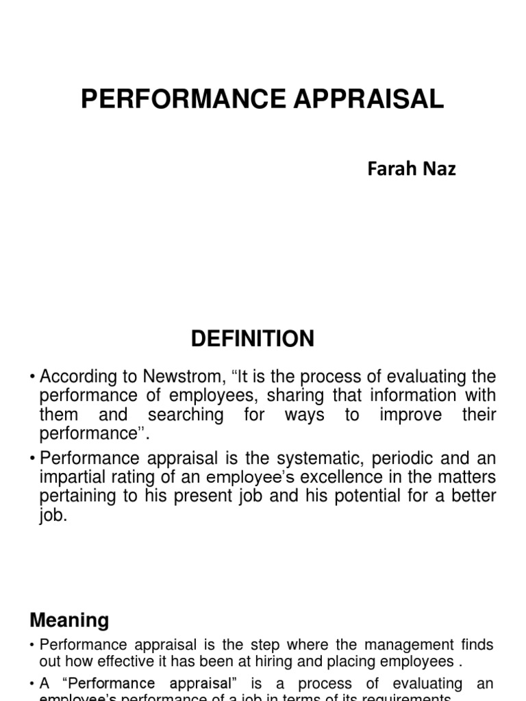 Performance Appraisal PDF | PDF | Performance Appraisal | Economies
