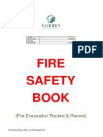 Fire Evacuation Routine and Record Book 2015