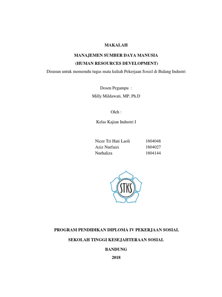 Kelompok 9 Manajemen Sumber Daya Manusia Docx