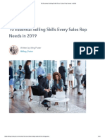 10 Essential Selling Skills Every Sales Rep Needs in 2019