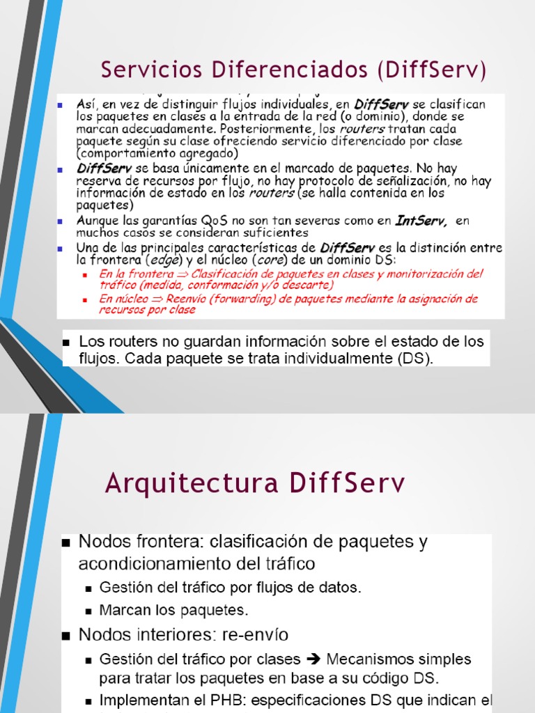 Arquitectura y Servicios de DiffServ | PDF | Arte | Informática