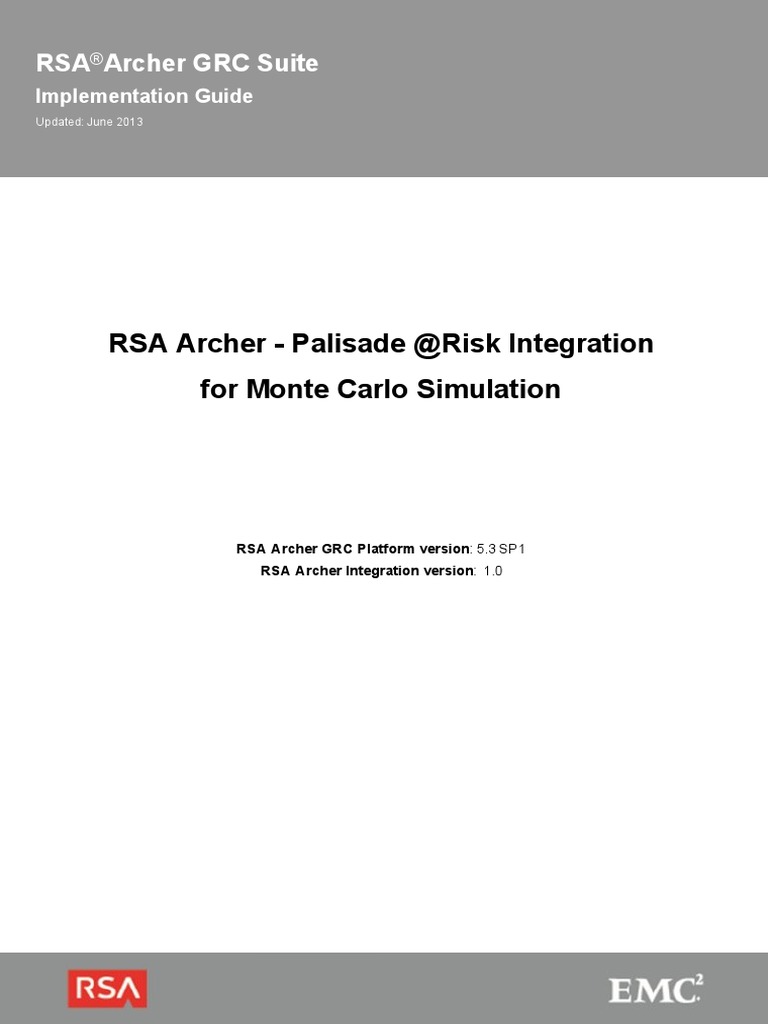 RSA Archer Palisade 1 | PDF | Monte Carlo Method | Risk