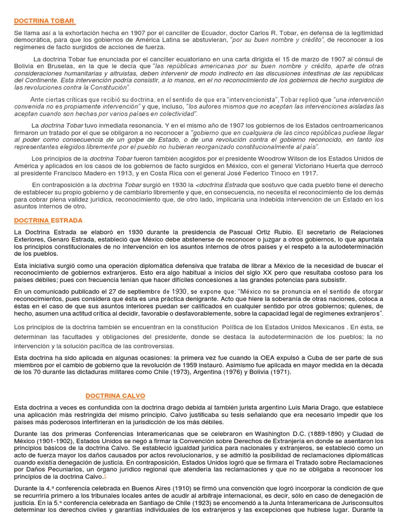 Doctrina Tobar PDF Tratado Convenio europeo de derechos humanos