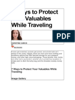 7 Ways To Protect Your Valuables While Traveling