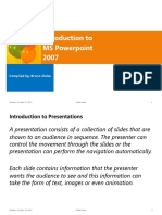 Introduction To Ms Powerpoint 2007