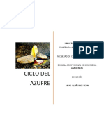 Ciclo del azufre en ecosistemas y su importancia