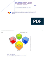 Four Cubes Outlines Puzzle - Solution