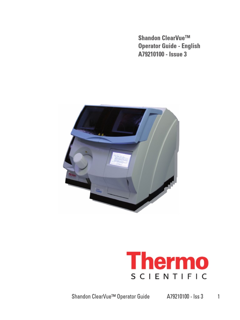 Thermo Shandon Processor Manual