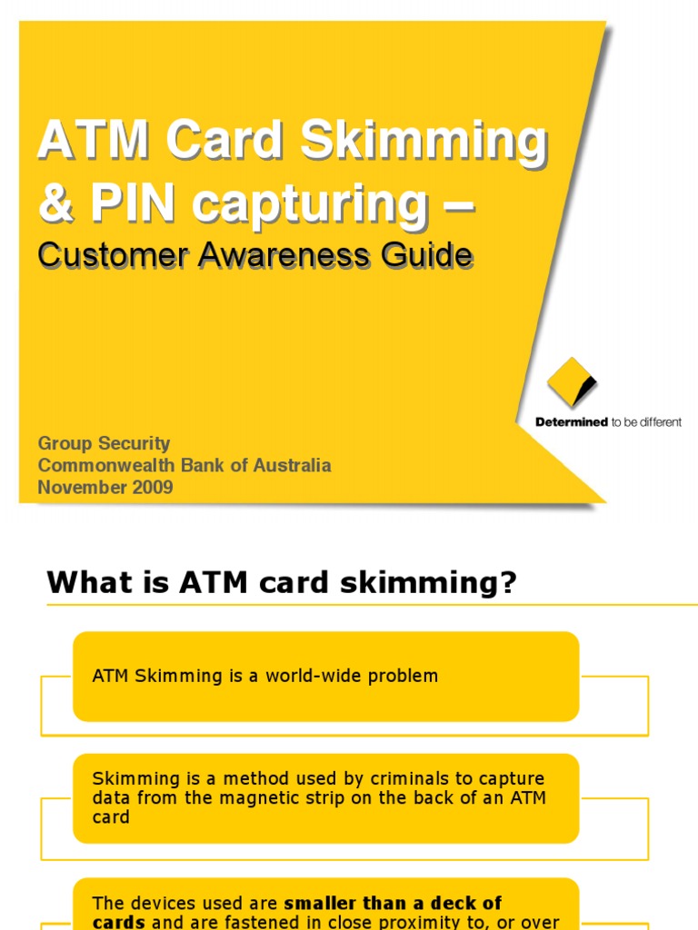 ATM Card Skimming & PIN Capturing Customer Awareness Guide PDF