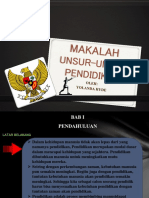 Makalah Unsur-Unsur Pendidikan