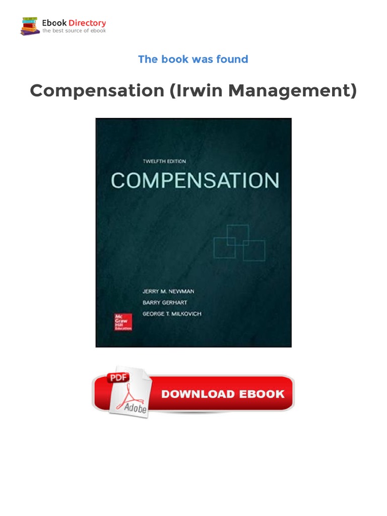 Compensation Irwin Management Ebook Free Download PDF   PDF ...