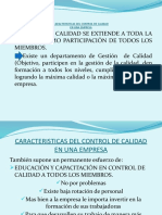 Caracteristicas de Control de Calidad en Una Empresa