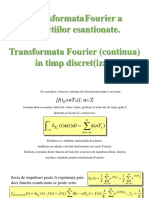 Saiv.4.Transformata Fourier a Functiilor de Esantionare